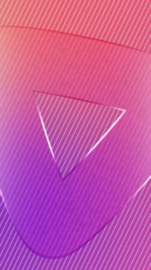 Neon gradyan döngü arkaplanı. Üçgen şekilli turuncu pembe renk. 