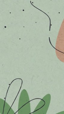 Açık yeşil arkaplan animasyon deseni, soyut renkli şekiller. Modern model arkaplanı.