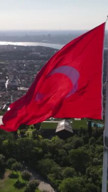 Türkiye Sembol Bayrak İHA 'sı İstanbul Manzarası' nda Sunset 'te Vuruldu