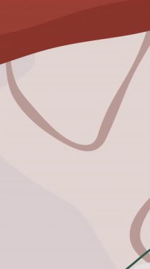 Canlandırılmış organik şekiller içeren sonbahar temaları. Soyut düşüş 