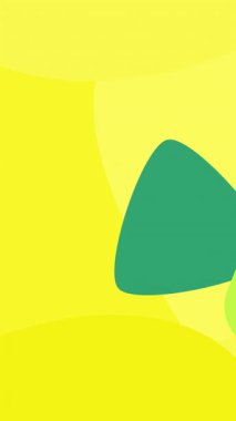 Yeşil ve pembe animasyon şekilli soyut yeşil arkaplan. El çizimi. 