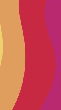 Renkli soyut döngü arka planı. Gökkuşağı renk tasarımı. Farklı renklerde çizgi. 4k animasyon.