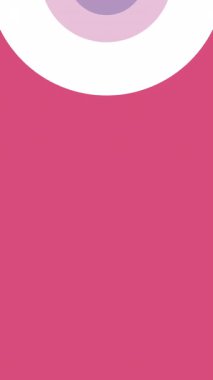 Asgari soyut döngü arka planı. Pembe ve mor renkli el çizimi. Yüksek kaliteli canlandırma.