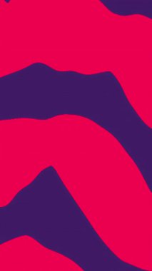 Geometrik süslemeli animasyon deseni. Keskin mor çizgiler soyut arkaplan. Optik yanılsama.