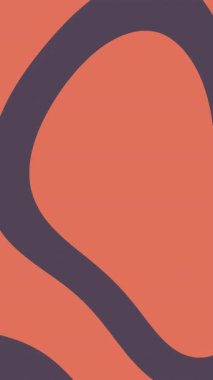 Kırmızı animasyonlu beyaz ve turuncu şekilli soyut dalgalar. 