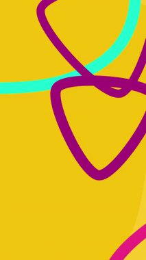 Morumsu şekilli geometrik animasyon sarı arkaplan. 