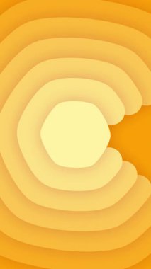 Sarı rengin soyut arkaplanı. Altıgen birbiri ile birleşiyor. 