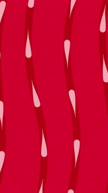 Soyut kırmızı animasyon arkaplanı. Tasarım için tarafsız zemin. Döngü duvar kağıtları için taban, afiş.