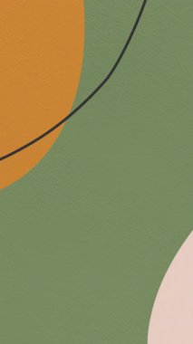 Çok renkli dijital soyut şablon canlandırmalı arka plan. Yeşil turuncu bej rengi. 