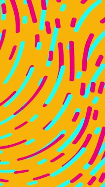 Neon rengi animasyon çizgi arkaplanı, kıvrılmış sıvı turkuaz ve pembe renk tasarımı. 