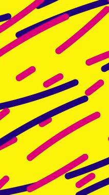 Neon rengi animasyon çizgisi arka planı, kıvrılmış sıvı pembe renk tasarımı. 