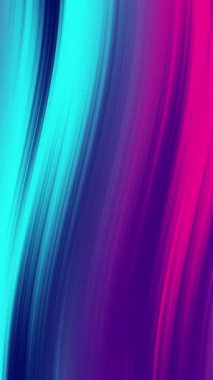 Neon dalgalı çizgi döngüsü arka planı. Pembe lacivert cyan renkli çizgi. 