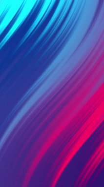 Neon dalgalı çizgi döngüsü arka planı. Pembe lacivert cyan renkli çizgi. 