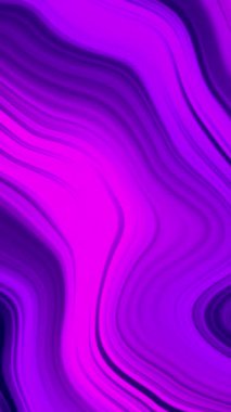 Neon sıvısı soyut döngü arka planı. Mor lacivert renkli dalgalı çizgiler.