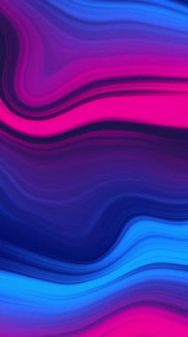 Neon dalgalı çizgi döngüsü arka planı. Pembe lacivert cyan renkli çizgi.