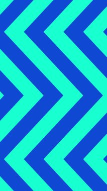 Cyan ve mavi üzerinde soyut çizgi arkaplanı, canlandırılmış zikzak çizgileri. 