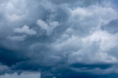 Dark storm clouds in early spring.