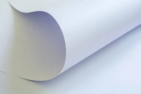 Большой Лист Белой Бумаги Светлом Фоне — стоковое фото