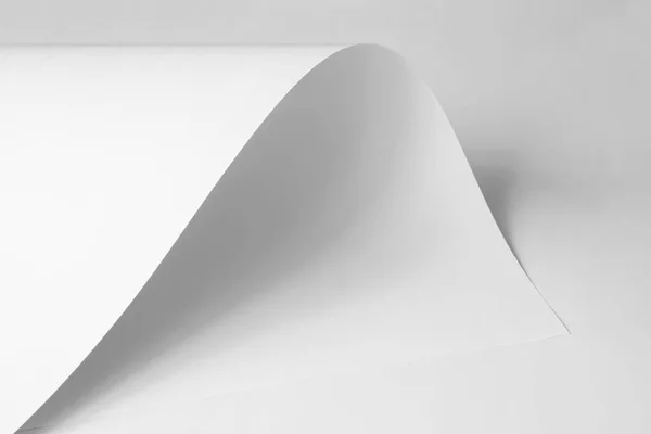 Большой Лист Белой Бумаги Черно Белое Изображение Стоковое Изображение