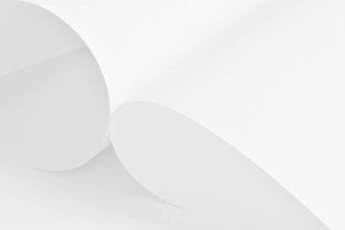 Siyah beyaz kağıtlar halinde. Yumuşak pastel resim.