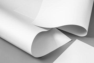 Siyah beyaz kağıt sayfaları..