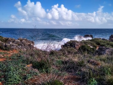 Cascais, Portekiz - Atlantik Okyanusu Kıyısı.