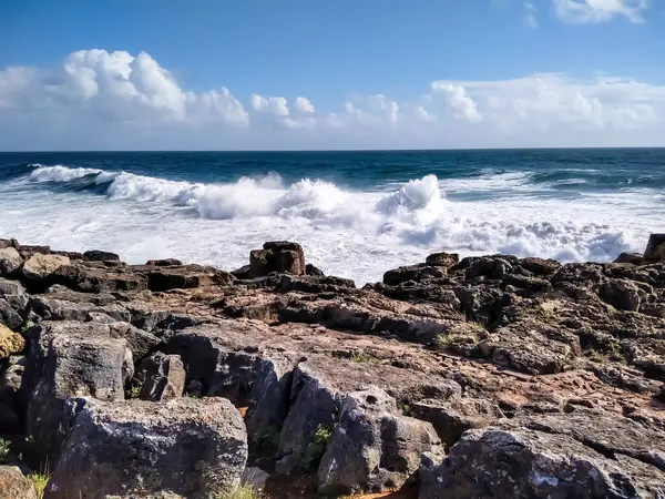 Cascais, Portekiz - Atlantik Okyanusu Kıyısı.