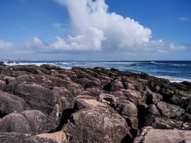 Cascais, Portekiz - Atlantik Okyanusu Kıyısı.