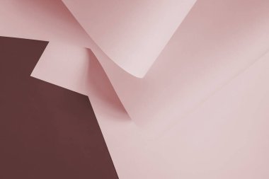 Yaratıcı tasarım görevleri için bir arkaplan olarak pembe kağıt sayfaları.