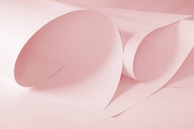 Pembe tonda kağıtlar. Yaratıcı tasarım çalışmaları için arkaplan.
