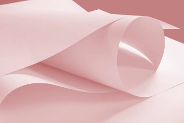 Pembe tonda kağıtlar. Yaratıcı tasarım çalışmaları için arkaplan.