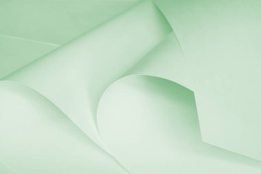 Yeşil pastel tonda kağıtlar..