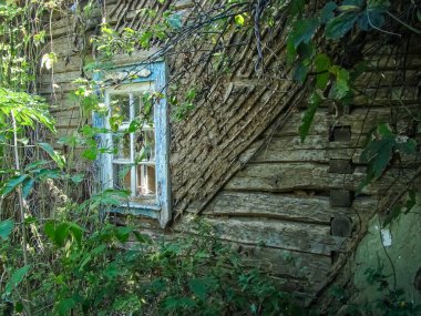   Bir yaz gününde terk edilmiş bir ev..                             