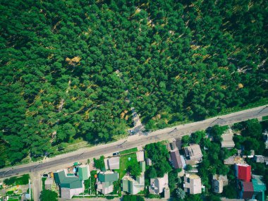 Kırsal alan, yeşil orman ve köyler