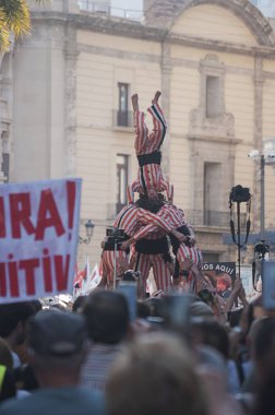 Valencia, İspanya - 29 Mayıs - 2025. Gösteri ve genel grev Başkan Valencia Mazon 'un istifasını talep ediyor.