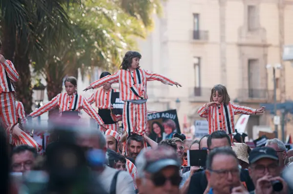 Valencia, İspanya - 29 Mayıs - 2025. Gösteri ve genel grev Başkan Valencia Mazon 'un istifasını talep ediyor.