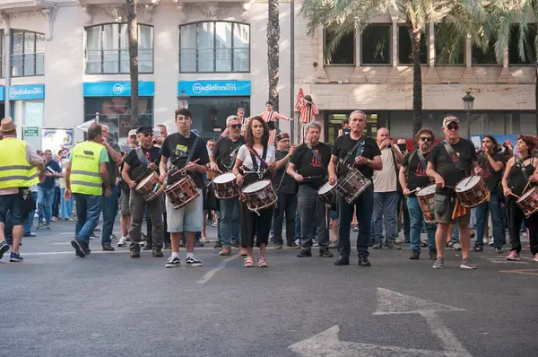 Valencia, İspanya - 29 Mayıs - 2025. Gösteri ve genel grev Başkan Valencia Mazon 'un istifasını talep ediyor..