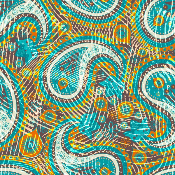 Бесшовный Шаблон Обои Ретро Изящный Стиль Дизайн Текстиля Обоев Постельного — стоковый вектор