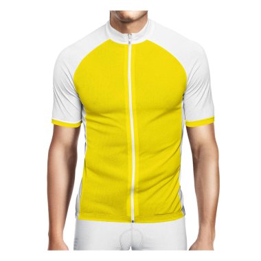 Markanızın logosunu ve tasarımını bu Yanan Sarı Renkli Jersey 'li Tarz Adamı ile tanıtın..