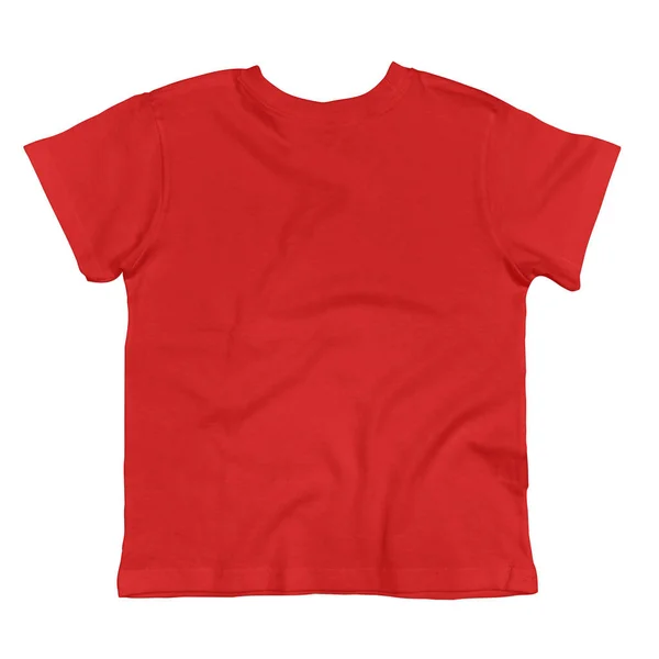 프론트 Amazing Toddler Shirt Mockup Fusion Red Color 당신의 브랜드 — 스톡 사진