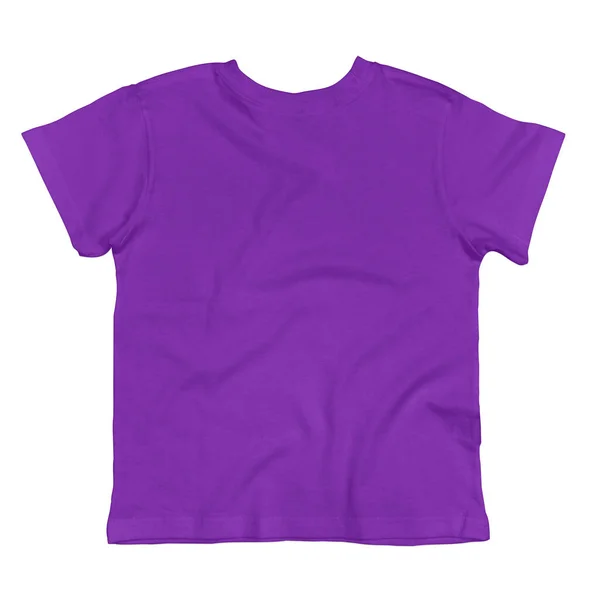このフロントビューアメージング幼児Tシャツモックアップでウルトラバイオレットカラー あなたのブランドロゴやデザインを促進する ストックフォト