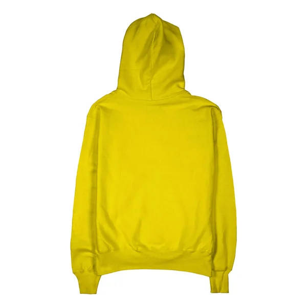 Använd Denna Back View Awesome Hoodie Mockup Blazing Yellow Color — Stockfoto
