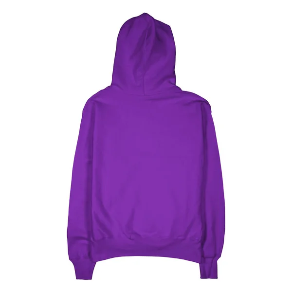 Use Esta Vista Traseira Impressionante Hoodie Mockup Cor Ultra Violeta — Fotografia de Stock