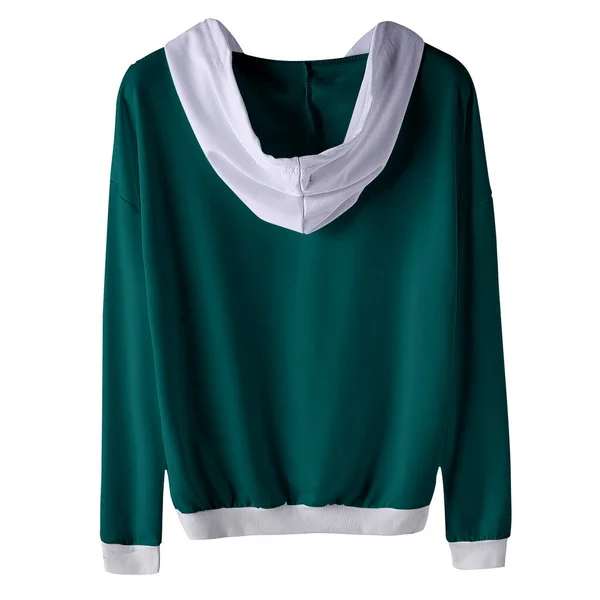 让这个反观优秀的汗衫造型在镉绿色完成您的设计过程 — 图库照片