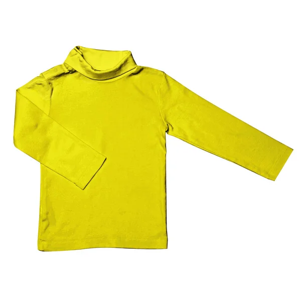 Modern Beauty Toddler Longsleeve Tshirt Mockup Blazing Yellow Color Mall — Stockfoto