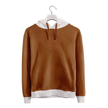 Bu Ön Görünüm Basit Kızlar Kapüşonlu Deri Kahverengi Model Modelini kullanarak sanat çalışmalarınızı destekleyin.