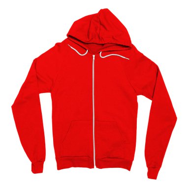Tasarımlarınızı bu Ön Görünüm 'e ekleyin Muhteşem Fermuarlı Kapüşonlu Sweatshirt Kırmızı Füzyon Rengi ile her şey tamamlanacak