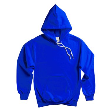 Paste your brand logo into this Popular Hoodie Mockup In Dazzling Blue Color and everything will look more real