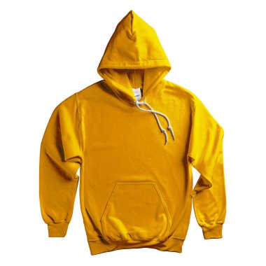 Paste your brand logo into this Popular Hoodie Mockup In Gold Fusion Color and everything will look more real