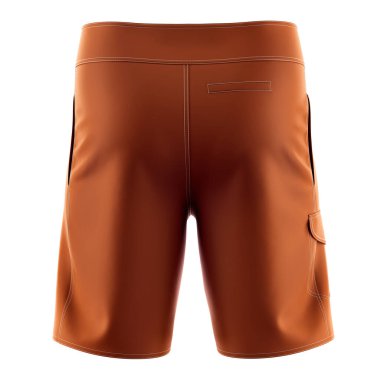 Daha fazla harika tasarım ürünleri elde etmek için bu Backview Awesome Mens Kısa Mockup in Leather Brown rengini kullanın.